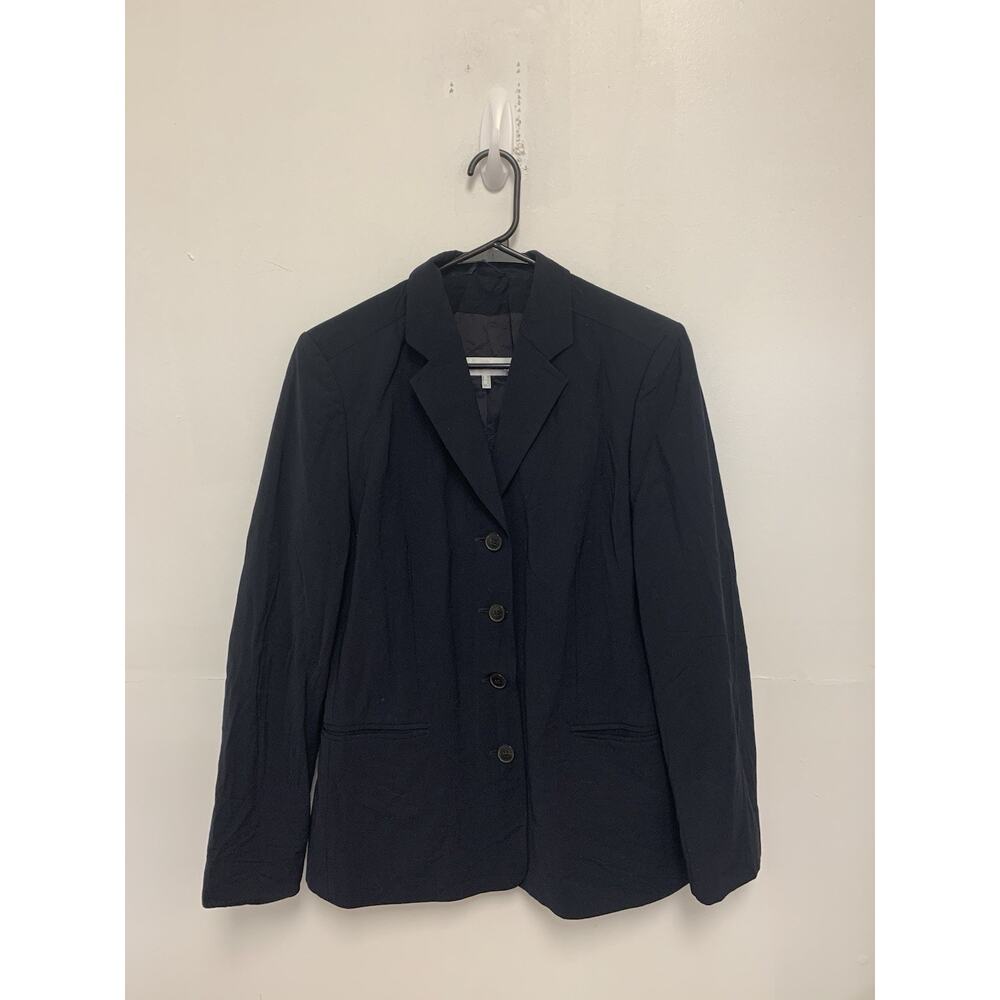 Vintage Women's Cerruti 1881 Blazer Jacket Size 8 Navy Wool